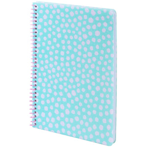 Блокнот на спiралi Axent 8462-2-A, А5, 80 аркушів, клітинка, пластикова обкладинка, блакитний