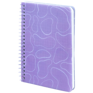 Блокнот на спiралi Axent 8463-1-A, B6, 80 аркушів, клітинка, пластикова обкладинка, фіолетовий