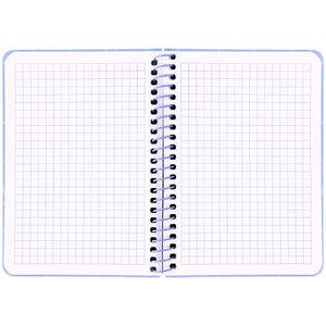 Блокнот на спiралi Axent 8463-1-A, B6, 80 аркушів, клітинка, пластикова обкладинка, фіолетовий