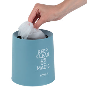 Настільний контейнер для сміття Axent 2131-07-A, круглий, блакитний