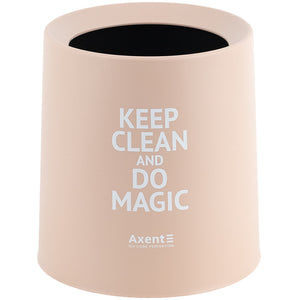 Настільний контейнер для сміття Axent 2131-42-A, круглий, персиковий