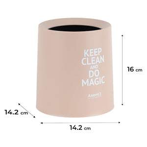 Настільний контейнер для сміття Axent 2131-42-A, круглий, персиковий