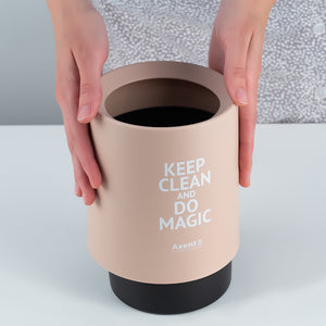 Настільний контейнер для сміття Axent 2131-42-A, круглий, персиковий