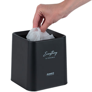 Настільний контейнер для сміття Axent 2132-01-A, квадратний, чорний