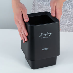 Настільний контейнер для сміття Axent 2132-01-A, квадратний, чорний
