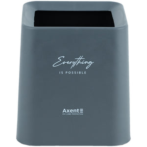 Настільний контейнер для сміття Axent 2132-03-A, квадратний, сірий