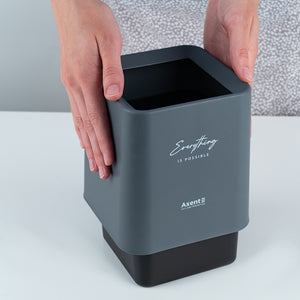 Настільний контейнер для сміття Axent 2132-03-A, квадратний, сірий