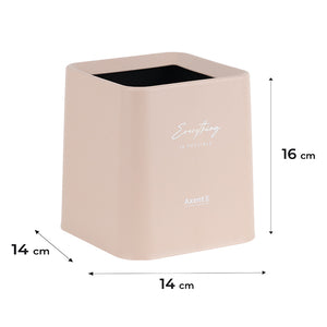 Настільний контейнер для сміття Axent 2132-42-A, квадратний, персиковий