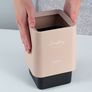 Настільний контейнер для сміття Axent 2132-42-A, квадратний, персиковий