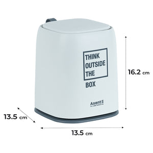 Настільний контейнер для сміття Axent 2133-21-A, прямокутний, білий