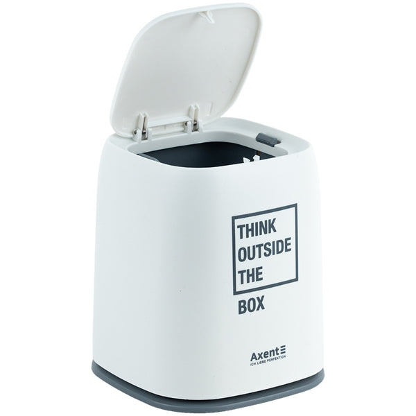 Настільний контейнер для сміття Axent 2133-21-A, прямокутний, білий