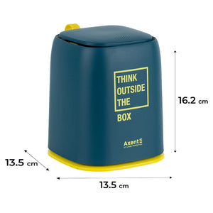 Настільний контейнер для сміття Axent 2133-47-A, прямокутний, синій індіго