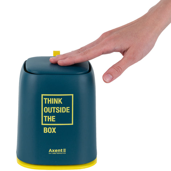 Настільний контейнер для сміття Axent 2133-47-A, прямокутний, синій індіго