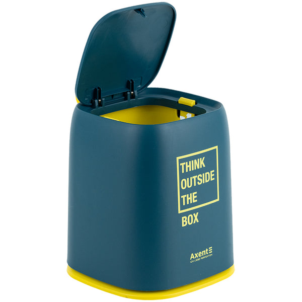 Настільний контейнер для сміття Axent 2133-47-A, прямокутний, синій індіго