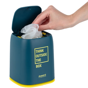 Настільний контейнер для сміття Axent 2133-47-A, прямокутний, синій індіго