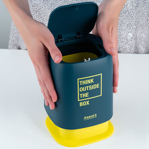 Настільний контейнер для сміття Axent 2133-47-A, прямокутний, синій індіго