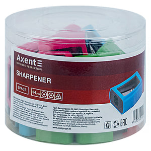 Точилка для олівців Axent Space 1167-A, асорті кольорів