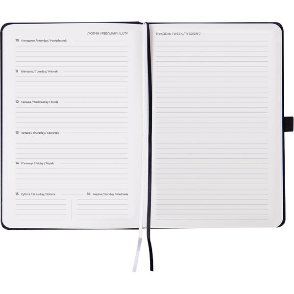 Щотижневик 2025 Axent Prime Strong 8507-25-01-A, 145x210 мм, чорний