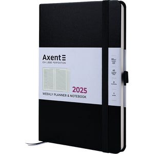 Щотижневик 2025 Axent Prime Strong 8507-25-01-A, 145x210 мм, чорний