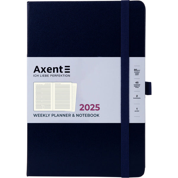 Щотижневик 2025 Axent Prime Strong 8507-25-02-A, 145x210 мм, синій