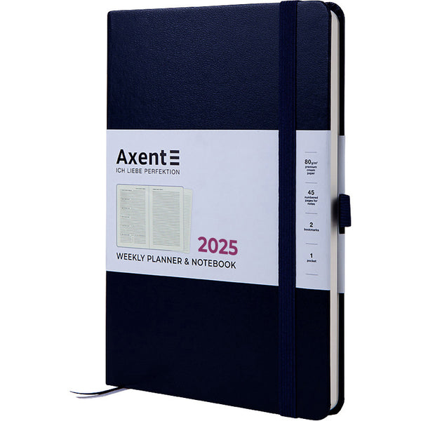 Щотижневик 2025 Axent Prime Strong 8507-25-02-A, 145x210 мм, синій