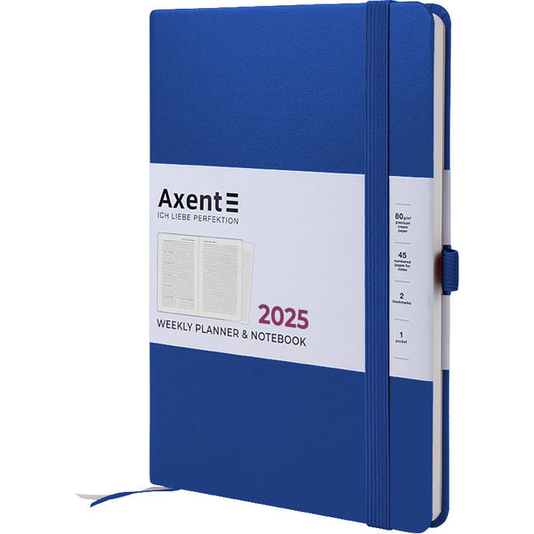 Щотижневик 2025 Axent Prime Strong 8507-25-38-A, 145x210 мм, класичний синій