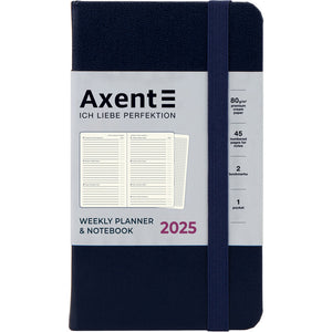 Еженедельник 2025 Axent Pocket Strong 8508-25-02-A, 90x150 мм, синий