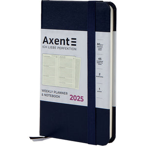 Еженедельник 2025 Axent Pocket Strong 8508-25-02-A, 90x150 мм, синий