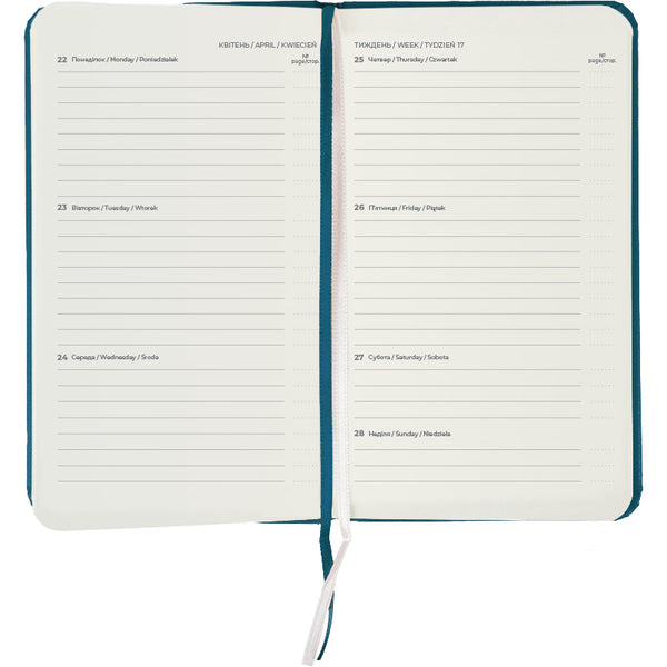 Еженедельник 2025 Axent Pocket Strong 8508-25-31-A, 90x150 мм, малахитовый