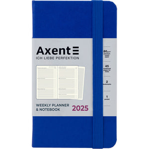Еженедельник 2025 Axent Pocket Strong 8508-25-38-A, 90x150 мм, классический синий
