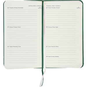 Еженедельник 2025 Axent Pocket Strong 8508-25-61-A, 90x150 мм, зеленый лес