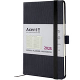 Еженедельник 2025 Axent Partner Lines 8515-25-01-A, 125x195 мм, черный Еженедельник 2025 Axent Partner Lines 8515-25-01-A, 125x195 мм, черный