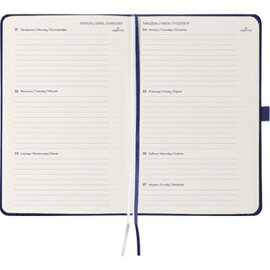Еженедельник 2025 Axent Partner Lines 8515-25-02-A, 125x195 мм, темно-синий