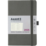 Еженедельник 2025 Axent Partner Lines 8515-25-03-A, 125x195 мм, серый Еженедельник 2025 Axent Partner Lines 8515-25-03-A, 125x195 мм, серый