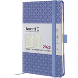 Еженедельник 2025 Axent Partner Gently 8522-25-02-A, 125x195 мм, сиреневый Еженедельник 2025 Axent Partner Gently 8522-25-02-A, 125x195 мм, сиреневый