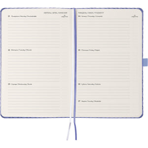 Еженедельник 2025 Axent Partner Gently 8522-25-02-A, 125x195 мм, сиреневый
