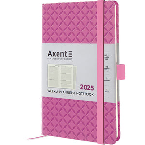 Еженедельник 2025 Axent Partner Gently 8522-25-03-A, 125x195 мм, розовый