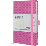 Еженедельник 2025 Axent Partner Gently 8522-25-03-A, 125x195 мм, розовый Еженедельник 2025 Axent Partner Gently 8522-25-03-A, 125x195 мм, розовый