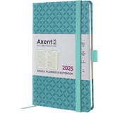 Еженедельник 2025 Axent Partner Gently 8522-25-04-A, 125x195 мм, синяя вода Еженедельник 2025 Axent Partner Gently 8522-25-04-A, 125x195 мм, синяя вода