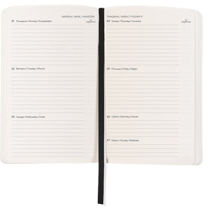Еженедельник 2025 Axent Partner City Soft 8521-25-01-A, 125x195 мм, черный