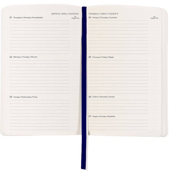 Щотижневик 2025 Axent Partner City Soft 8521-25-02-A, 125x195 мм, синій