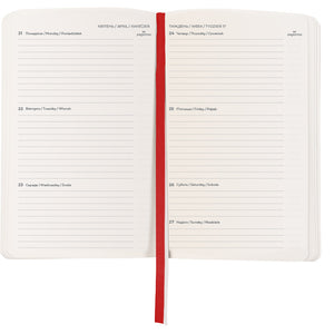 Щотижневик 2025 Axent Partner City Soft 8521-25-03-A, 125x195 мм, червоний