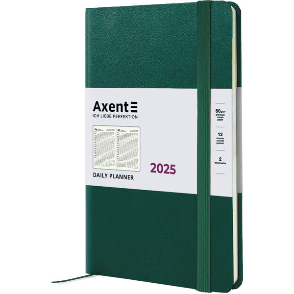 Ежедневник 2025 Axent Partner Strong 8819-25-61-A, 145x210 мм, зеленый лес