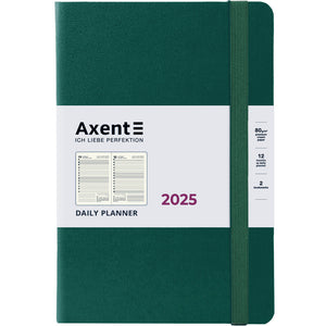 Ежедневник 2025 Axent Partner Strong 8819-25-61-A, 145x210 мм, зеленый лес