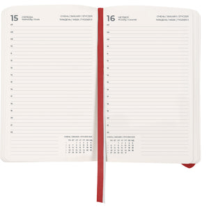 Ежедневник 2025 Axent Partner Soft Skin 8810-25-06-A, 145x210 мм, красный