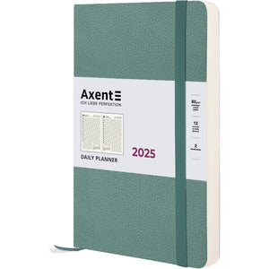 Щоденник 2025 Axent Partner Soft Skin 8810-25-48-A, 145x210 мм, сіро-лазурний