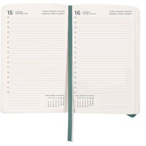 Щоденник 2025 Axent Partner Soft Skin 8810-25-48-A, 145x210 мм, сіро-лазурний