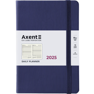 Ежедневник 2025 Axent Partner Lines 8815-25-02-A, 145x210 мм, темно-синий