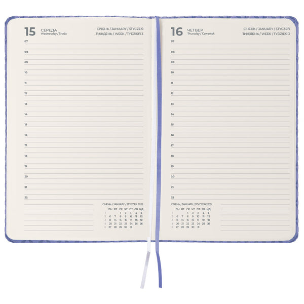 Ежедневник 2025 Axent Partner Gently 8822-25-02-A, 145x210 мм, сиреневый