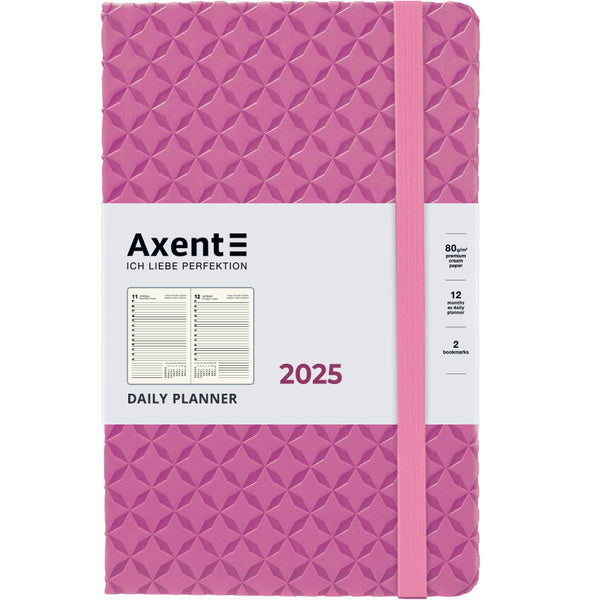Ежедневник 2025 Axent Partner Gently 8822-25-03-A, 145x210 мм, розовый
